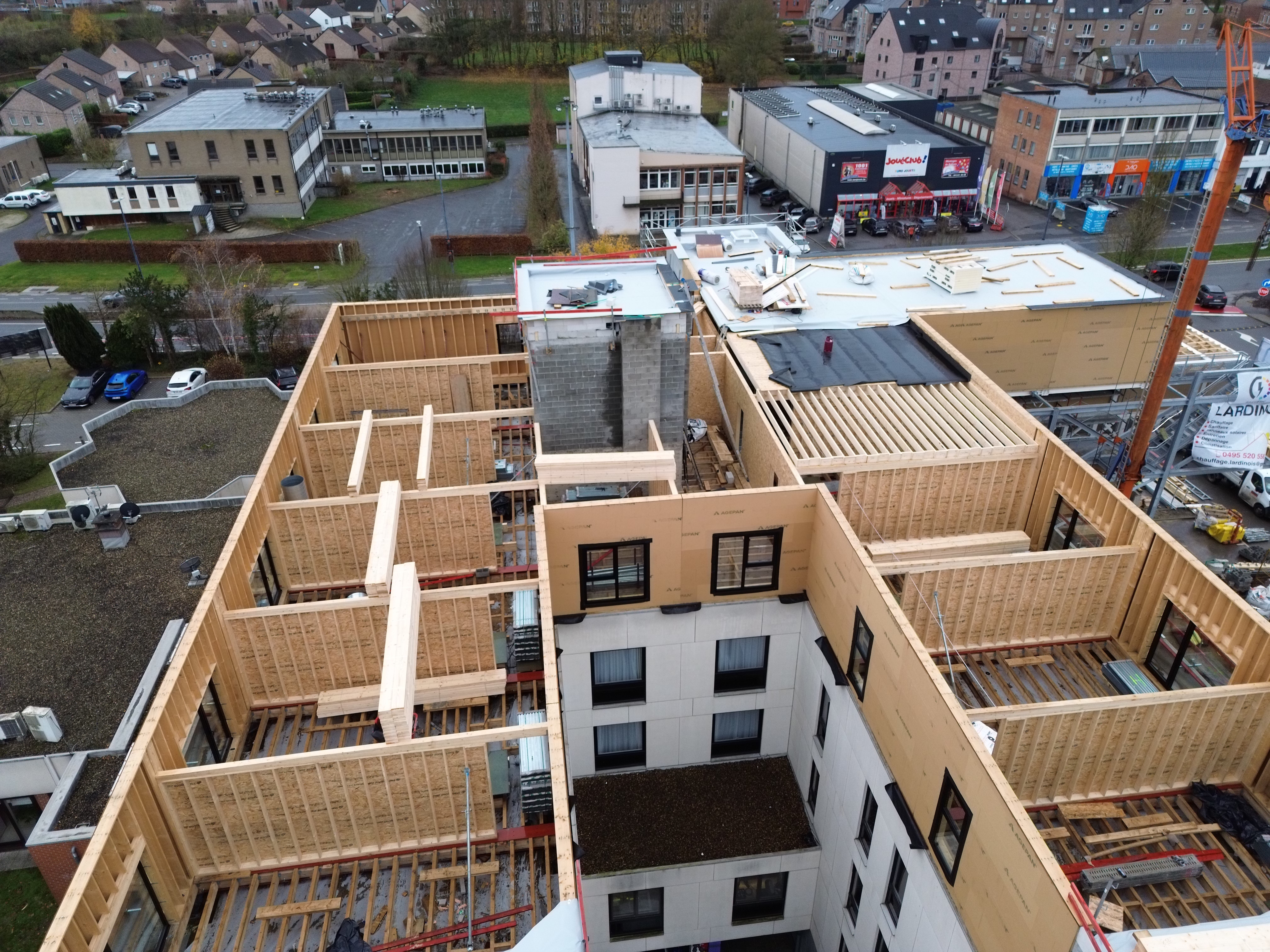 Rehausse de l&rsquo;immeuble de l’hôtel « Les 3 clés » à Gembloux